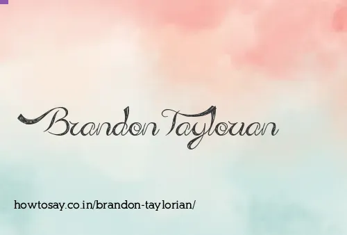 Brandon Taylorian