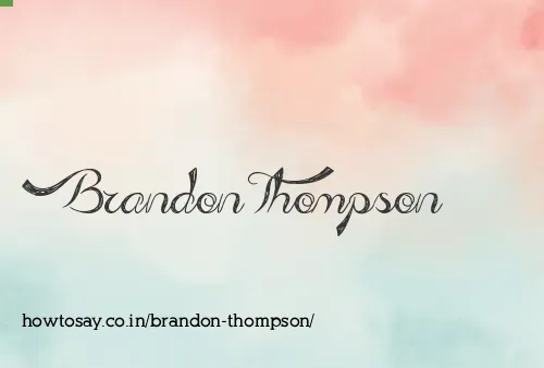 Brandon Thompson