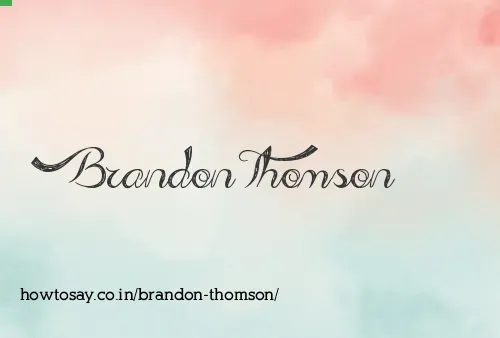 Brandon Thomson