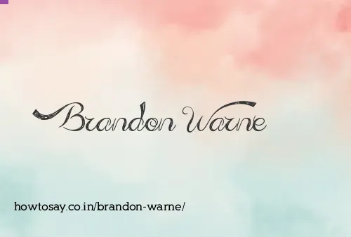 Brandon Warne