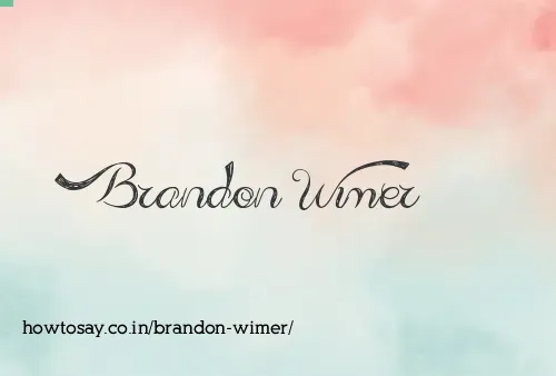 Brandon Wimer