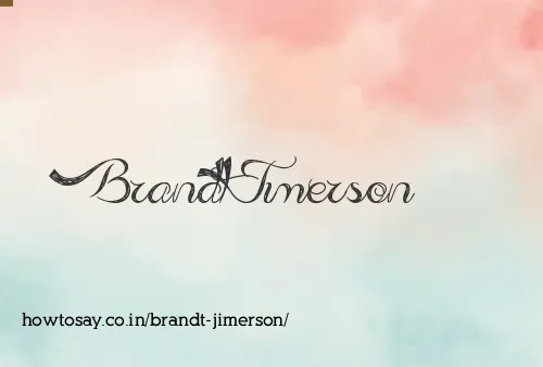 Brandt Jimerson