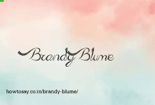 Brandy Blume