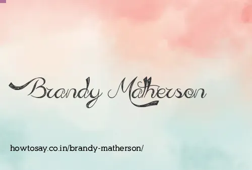 Brandy Matherson