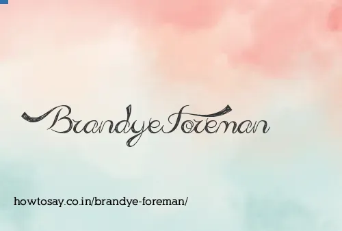 Brandye Foreman