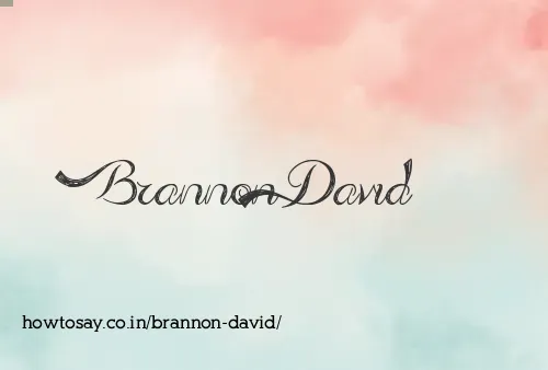 Brannon David