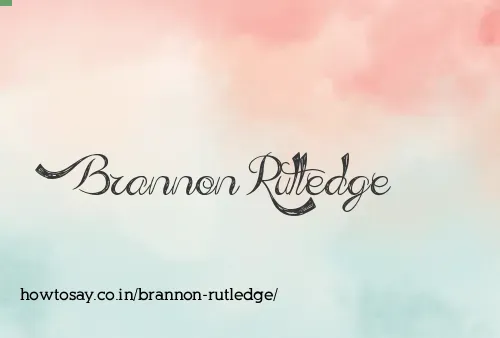 Brannon Rutledge