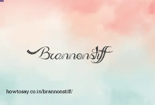 Brannonstiff