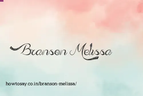 Branson Melissa