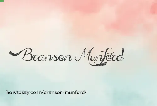 Branson Munford