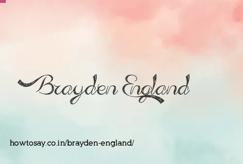 Brayden England