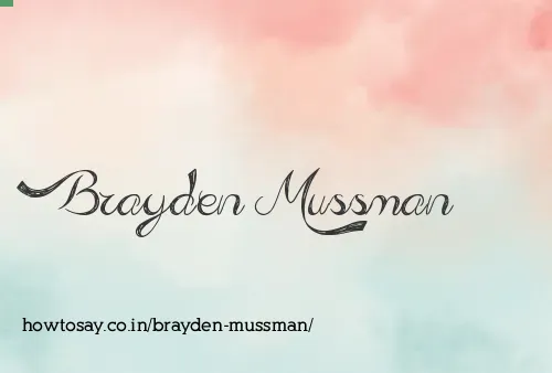 Brayden Mussman