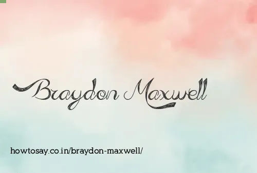 Braydon Maxwell