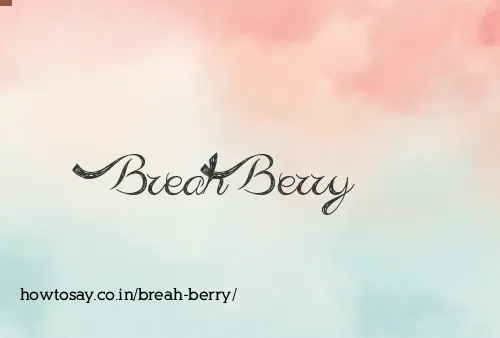 Breah Berry