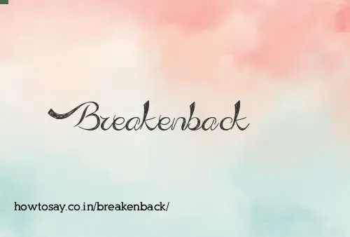 Breakenback