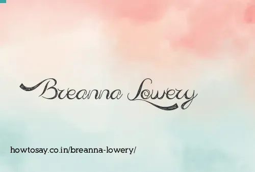 Breanna Lowery