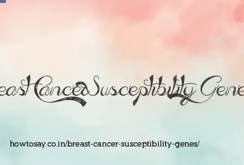 Breast Cancer Susceptibility Genes