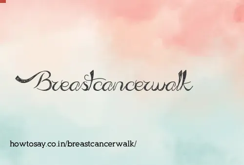 Breastcancerwalk