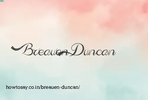 Breauen Duncan