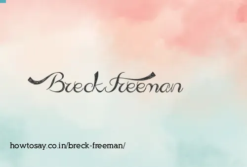 Breck Freeman