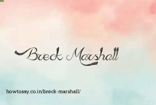 Breck Marshall