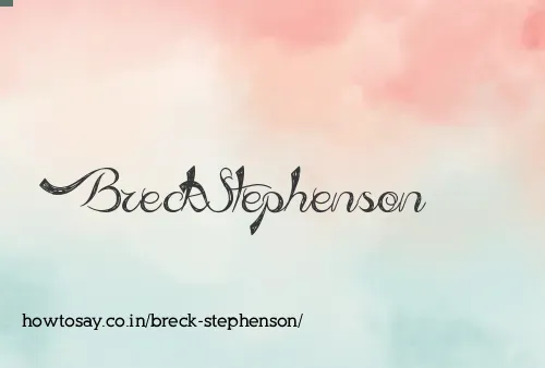 Breck Stephenson