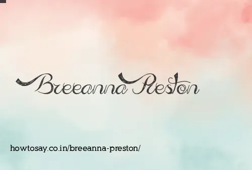 Breeanna Preston