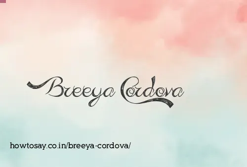 Breeya Cordova