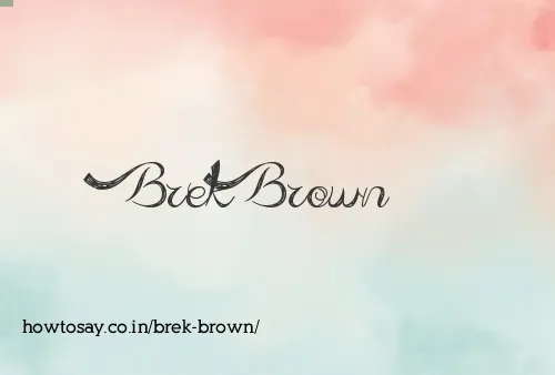 Brek Brown