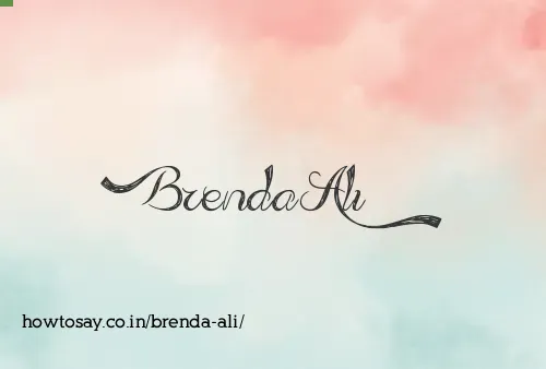 Brenda Ali