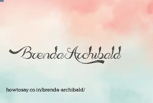 Brenda Archibald