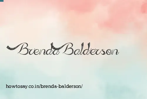 Brenda Balderson
