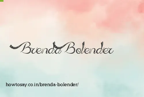 Brenda Bolender