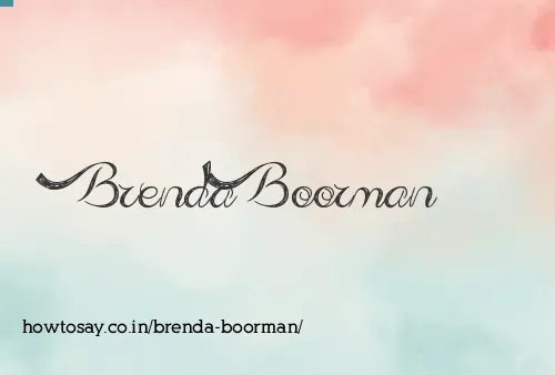 Brenda Boorman
