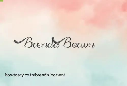 Brenda Borwn