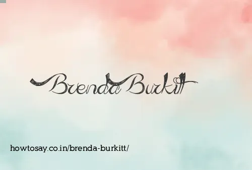 Brenda Burkitt