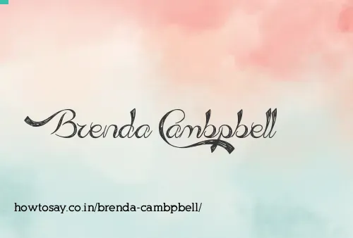 Brenda Cambpbell