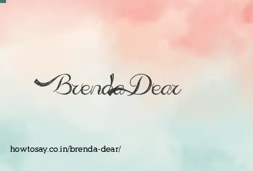 Brenda Dear