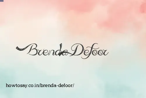 Brenda Defoor