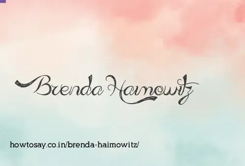 Brenda Haimowitz