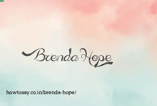 Brenda Hope