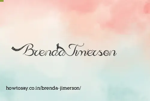 Brenda Jimerson