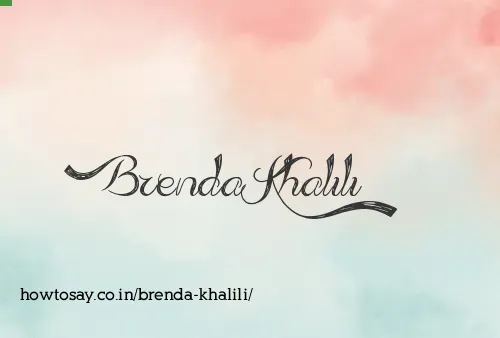 Brenda Khalili