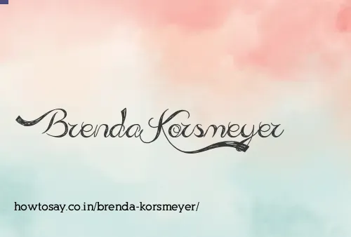 Brenda Korsmeyer