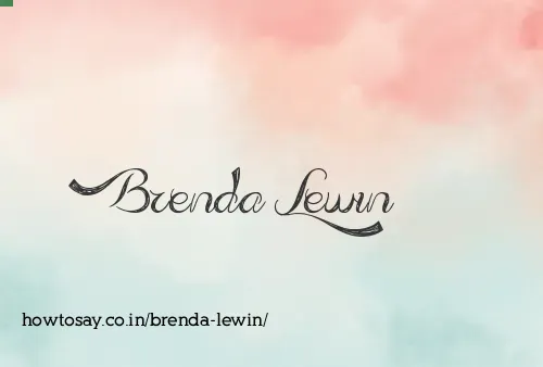 Brenda Lewin