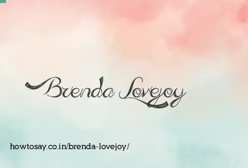 Brenda Lovejoy