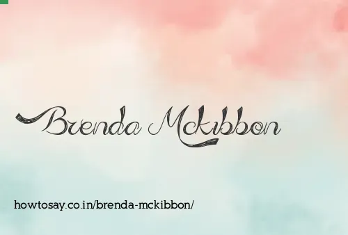 Brenda Mckibbon