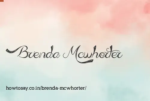 Brenda Mcwhorter