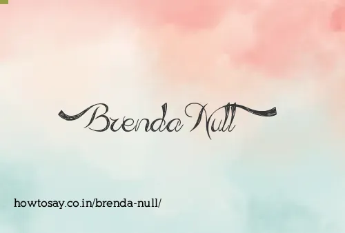 Brenda Null