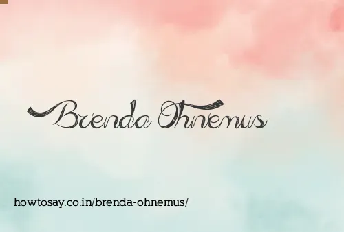 Brenda Ohnemus